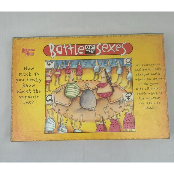 Battle of the Sexes Board Game 1997 University Games Vintage 1ST Edition - Picture 1 of 7